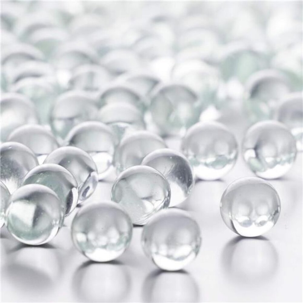 Clear Glass Marble Gemstone Vase Filler (5 LBS) | Multiple Color